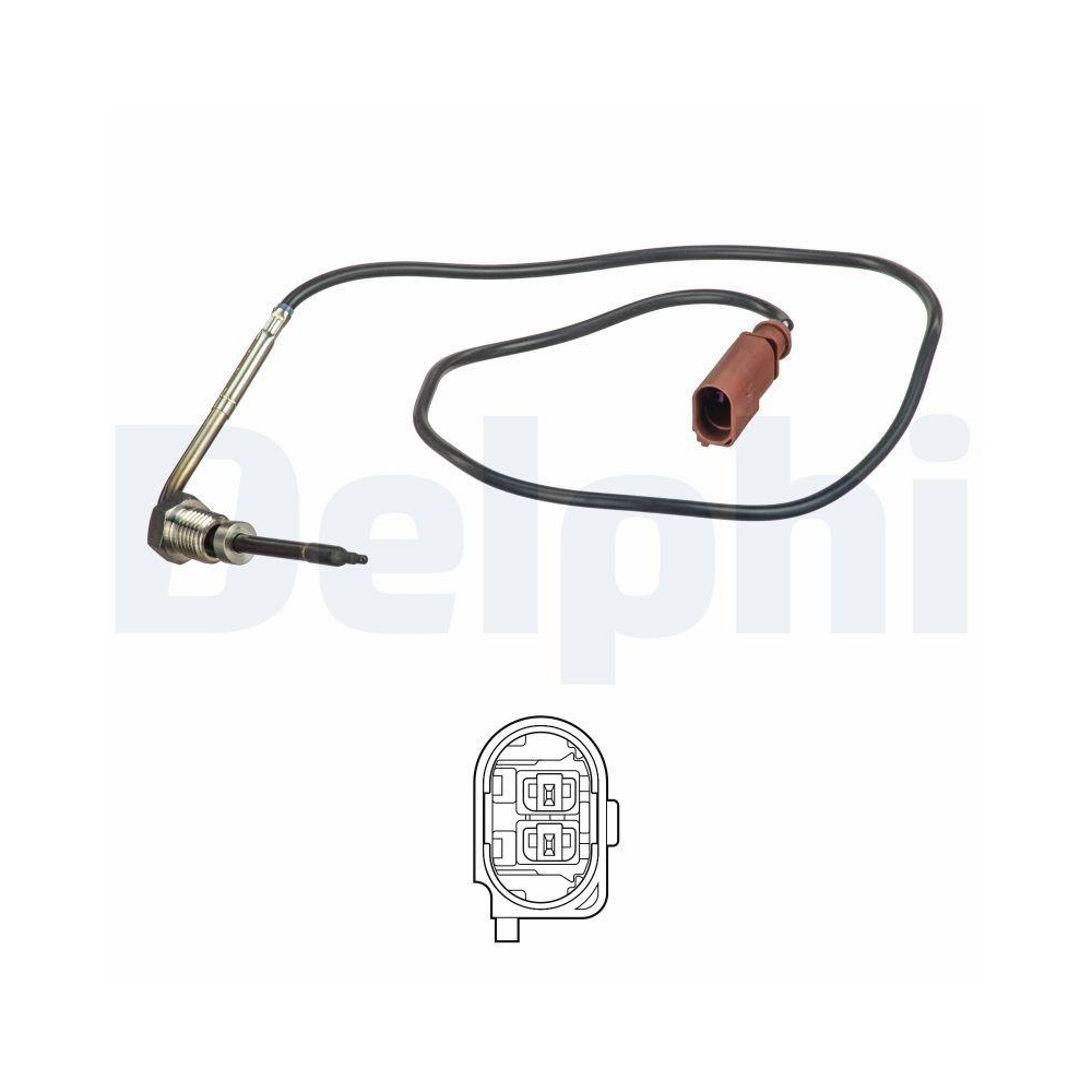 DELPHI TS30177 Sensor, Abgastemperatur f&uuml;r VW