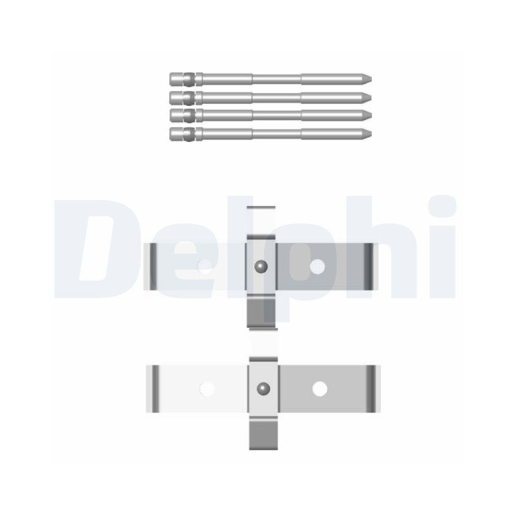 DELPHI LX0469 Zubeh&ouml;rsatz, Scheibenbremsbelag f&uuml;r, f&uuml;r Fahrzeuge mit Sportpaket