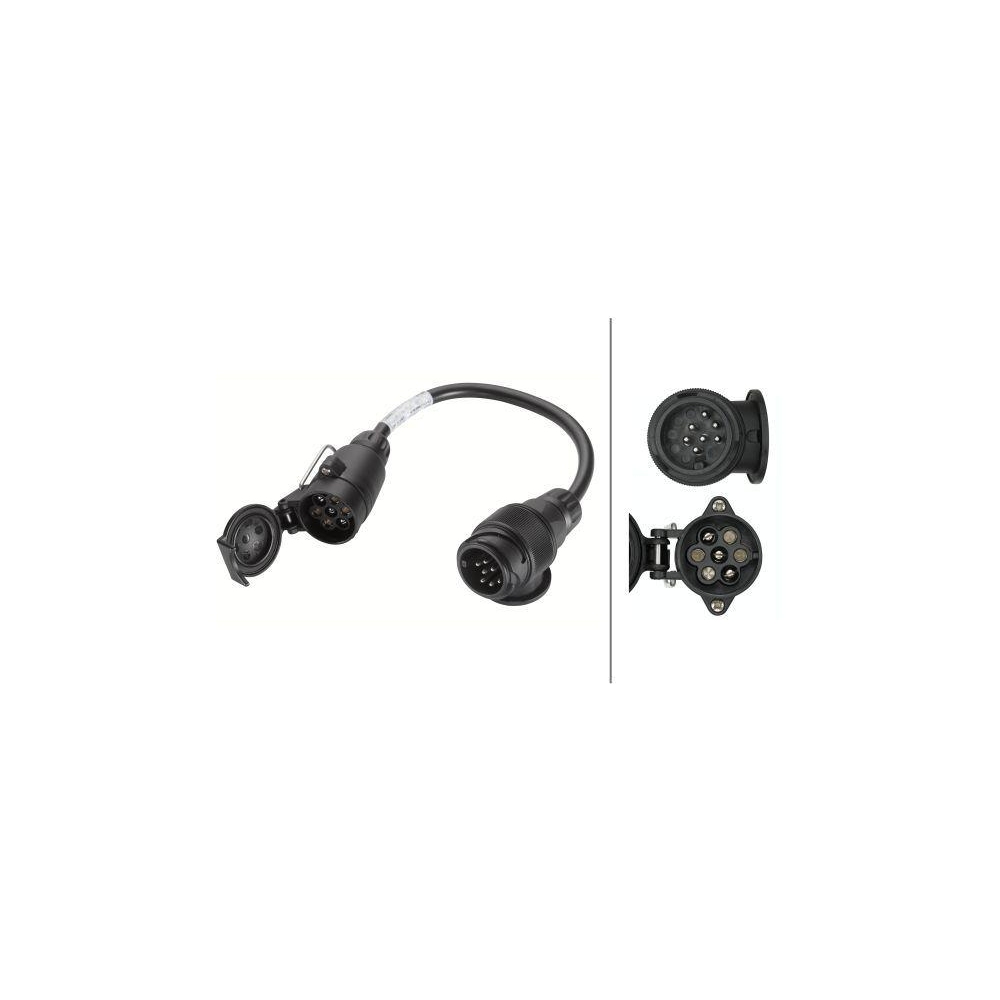HELLA Adapterkabel, Anhängersteckdose 8JA 005 952-001 für AUDI AUWÄRTER BMW MAN