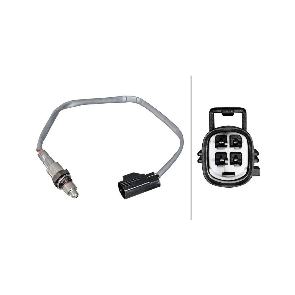 HELLA Lambdasonde 6PA 358 221-211 f&uuml;r FORD LAND ROVER, nach Katalysator, oben