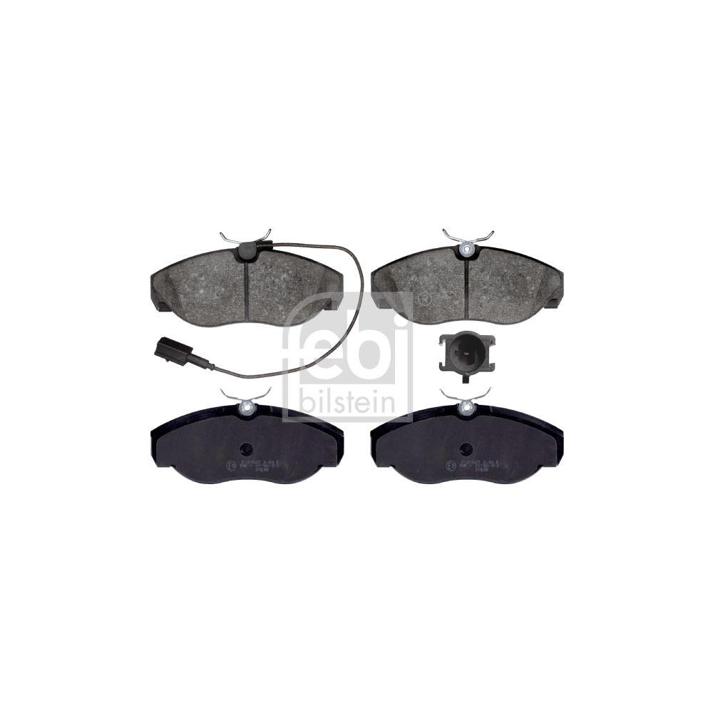 FEBI BILSTEIN Bremsbelagsatz, Scheibenbremse 16391 f&uuml;r CITRO&Euml;N FIAT PEUGEOT