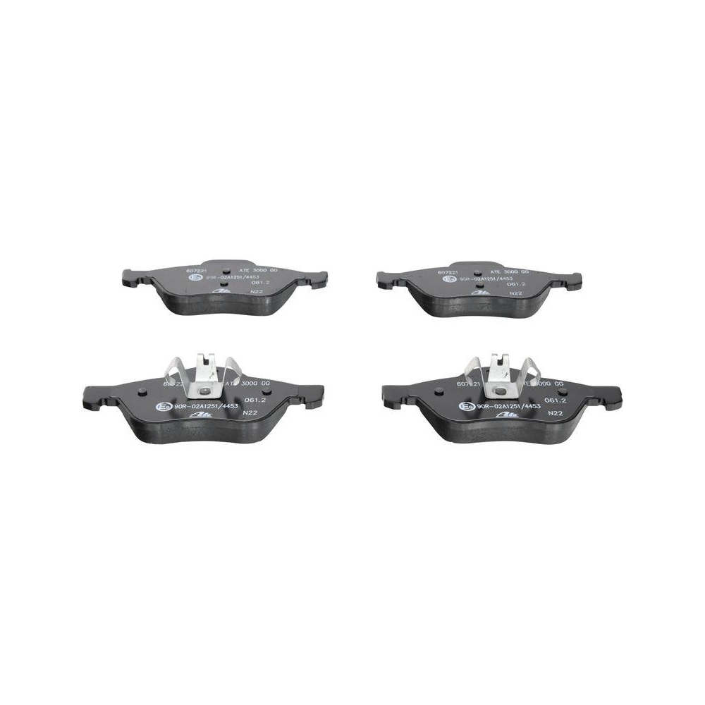 Bremsbelagsatz, Scheibenbremse ATE 13.0460-7221.2 f&uuml;r RENAULT, Vorderachse