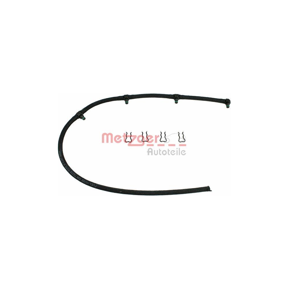Schlauch, Leckkraftstoff METZGER 0840006 f&uuml;r MERCEDES-BENZ, links