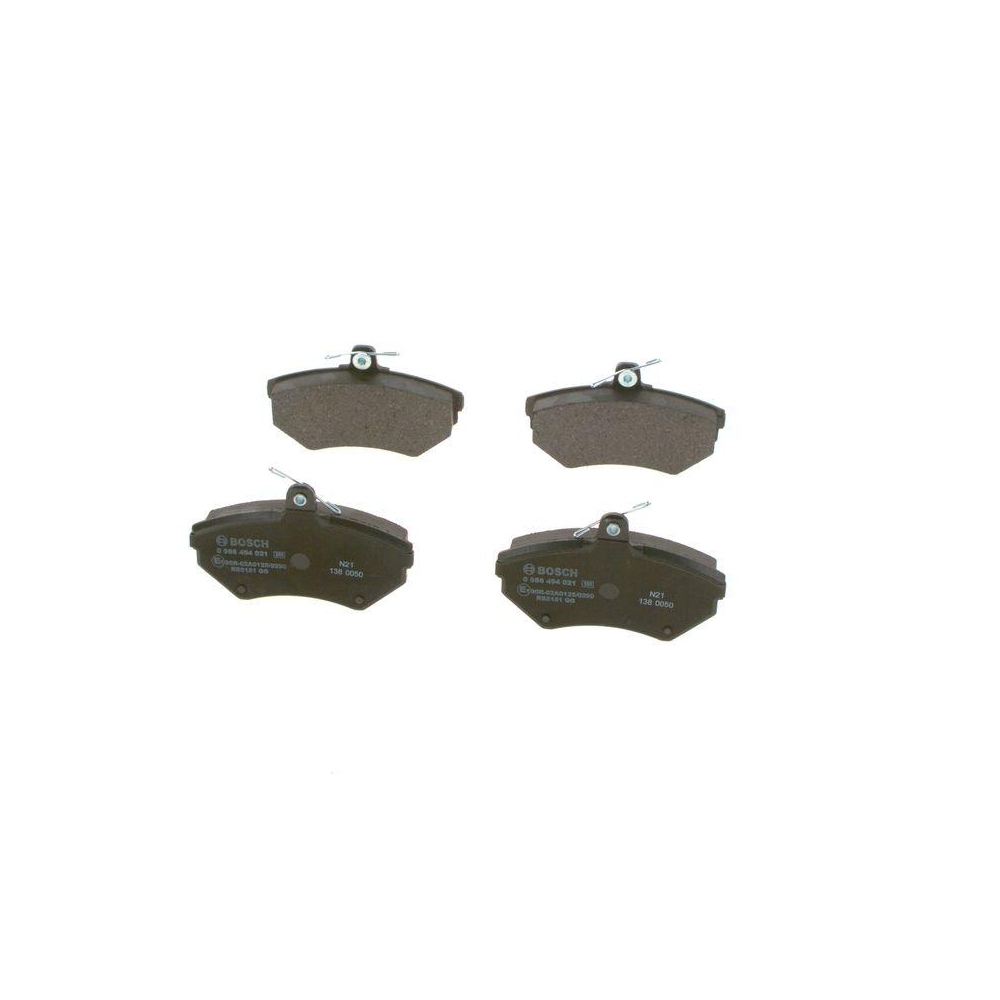 Bremsbelagsatz, Scheibenbremse BOSCH 0 986 494 021 f&uuml;r AUDI VW, Vorderachse