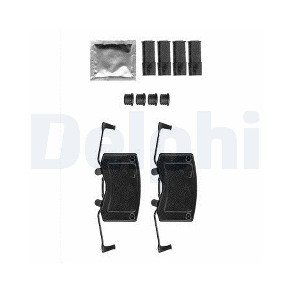 DELPHI LX0582 Zubehörsatz, Scheibenbremsbelag für, Vorderachse