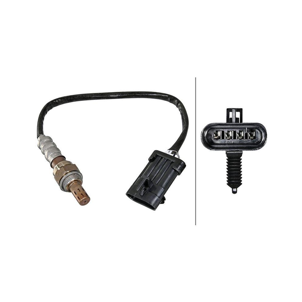 HELLA Lambdasonde 6PA 358 221-241 f&uuml;r OPEL DAEWOO GENERAL MOTORS, links, rechts