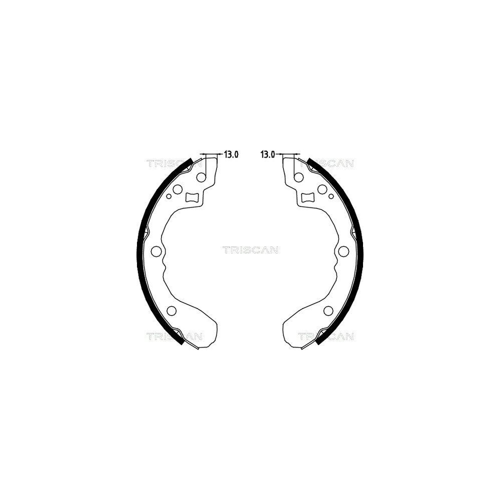 Bremsbackensatz TRISCAN 8100 18001 f&uuml;r KIA, Hinterachse