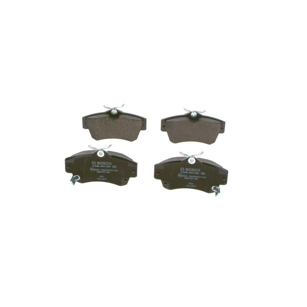 Bremsbelagsatz, Scheibenbremse BOSCH 0 986 494 029 f&uuml;r CHRYSLER DODGE