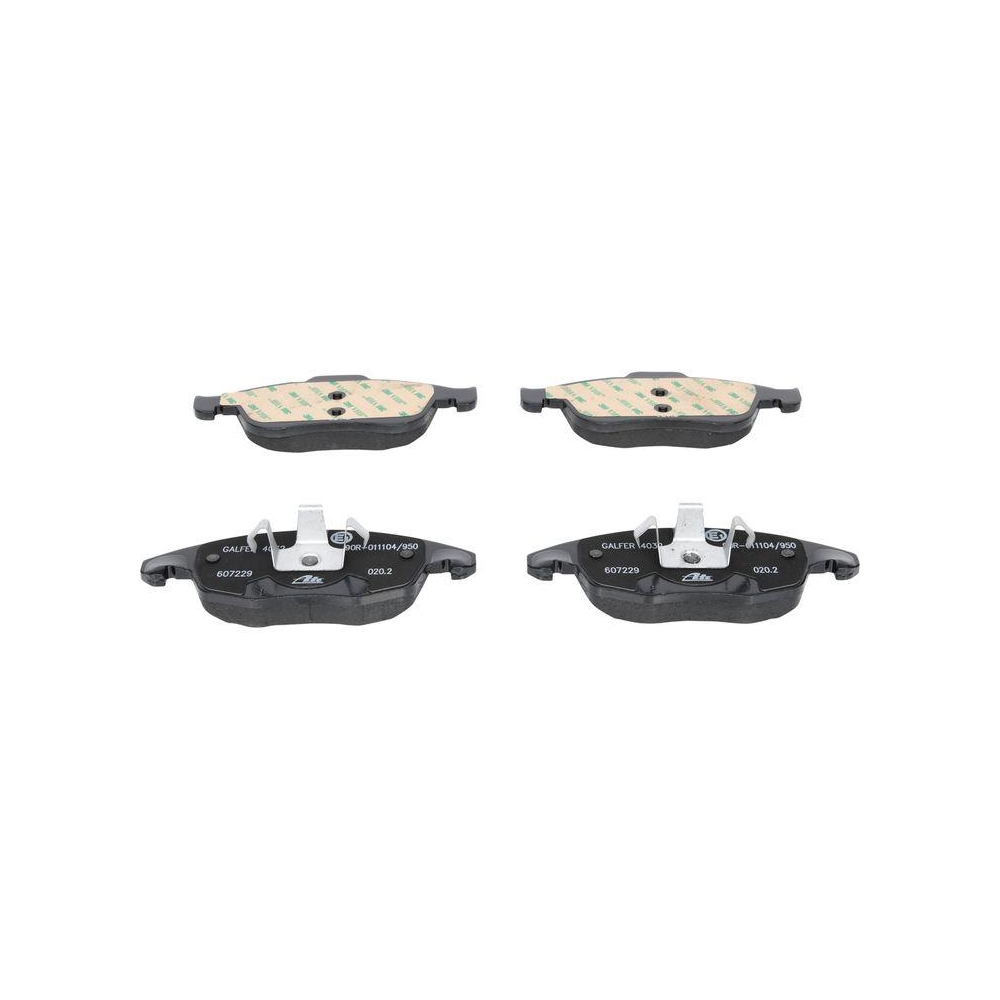 Bremsbelagsatz, Scheibenbremse ATE 13.0460-7229.2 f&uuml;r CITRO&Euml;N PEUGEOT