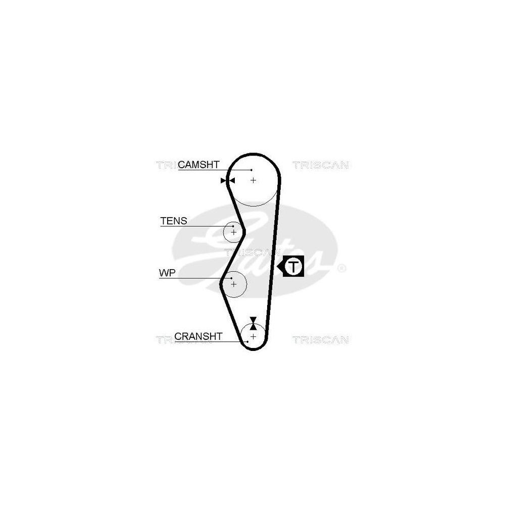 Zahnriemen TRISCAN 8645 5521 f&uuml;r LADA