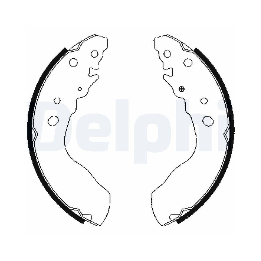 DELPHI LS1845 Bremsbackensatz f&uuml;r SUZUKI, Hinterachse