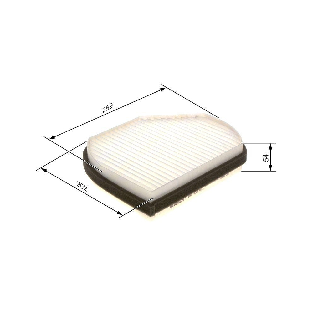 Filter, Innenraumluft BOSCH 1 987 432 001 für CHRYSLER FIAT MERCEDES-BENZ