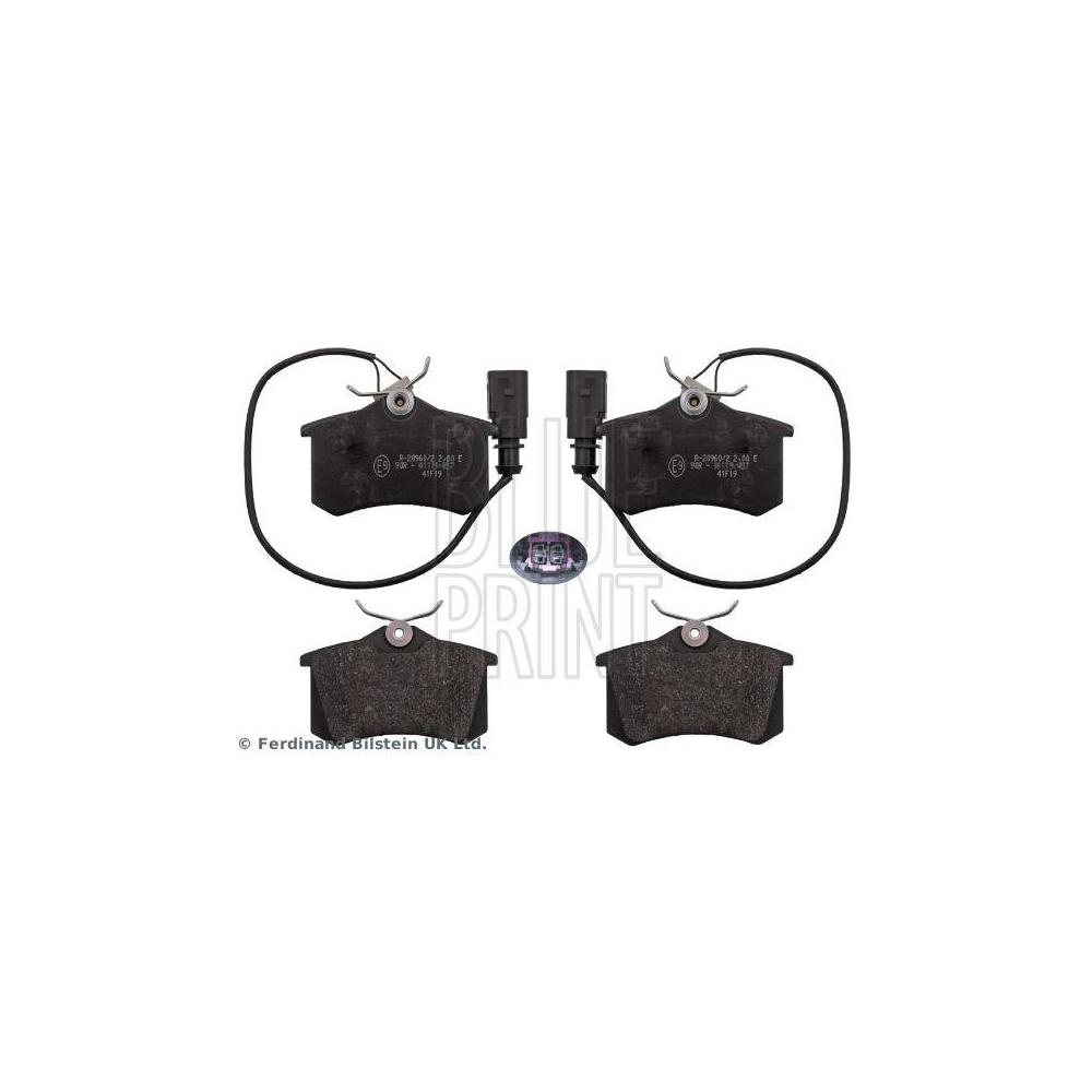 Bremsbelagsatz, Scheibenbremse BLUE PRINT ADV184229 f&uuml;r AUDI, Hinterachse