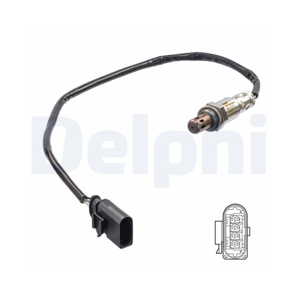 DELPHI ES21278-12B1 Lambdasonde f&uuml;r AUDI SEAT SKODA VW, nach Katalysator