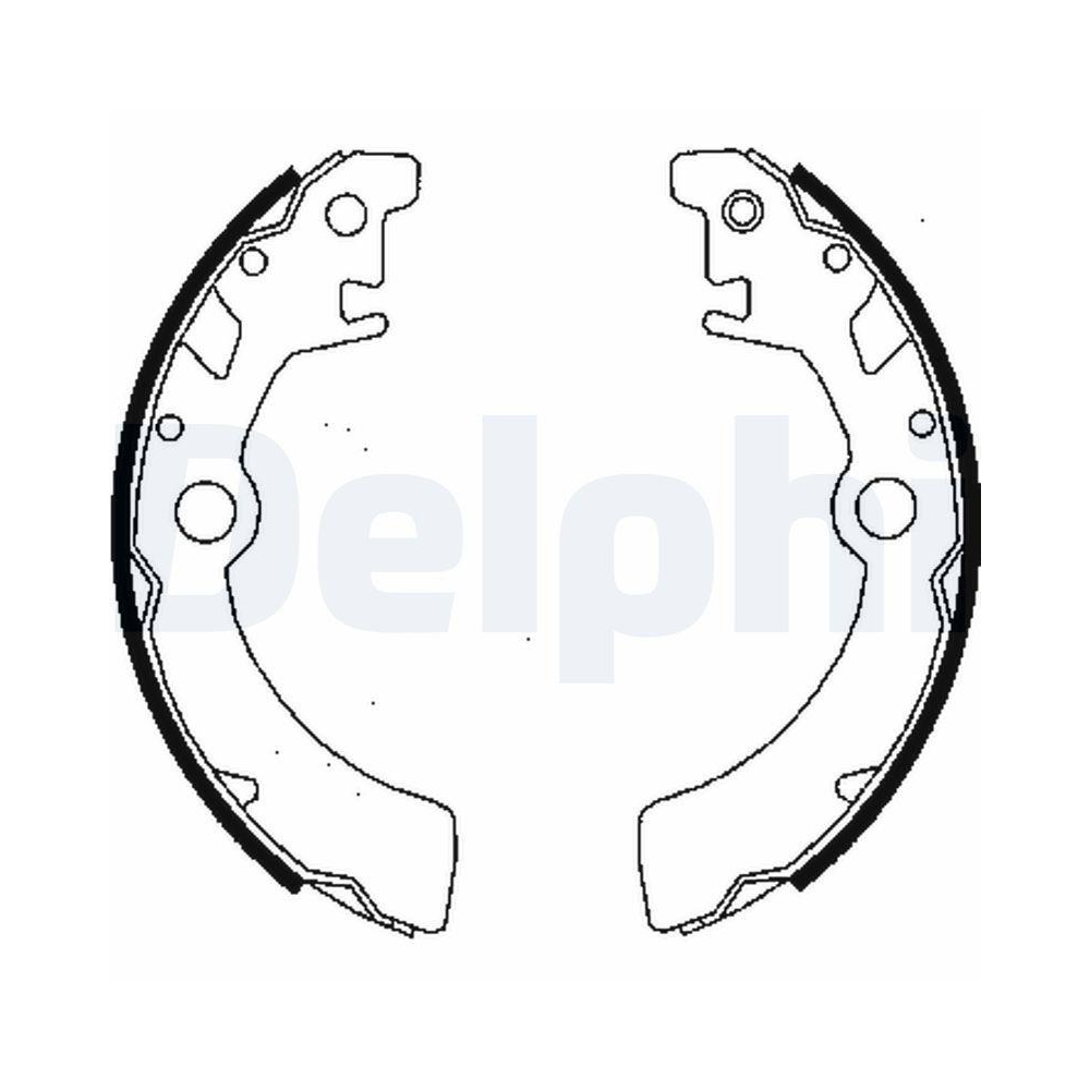 Bremsbackensatz DELPHI LS1846 für SUZUKI, Hinterachse