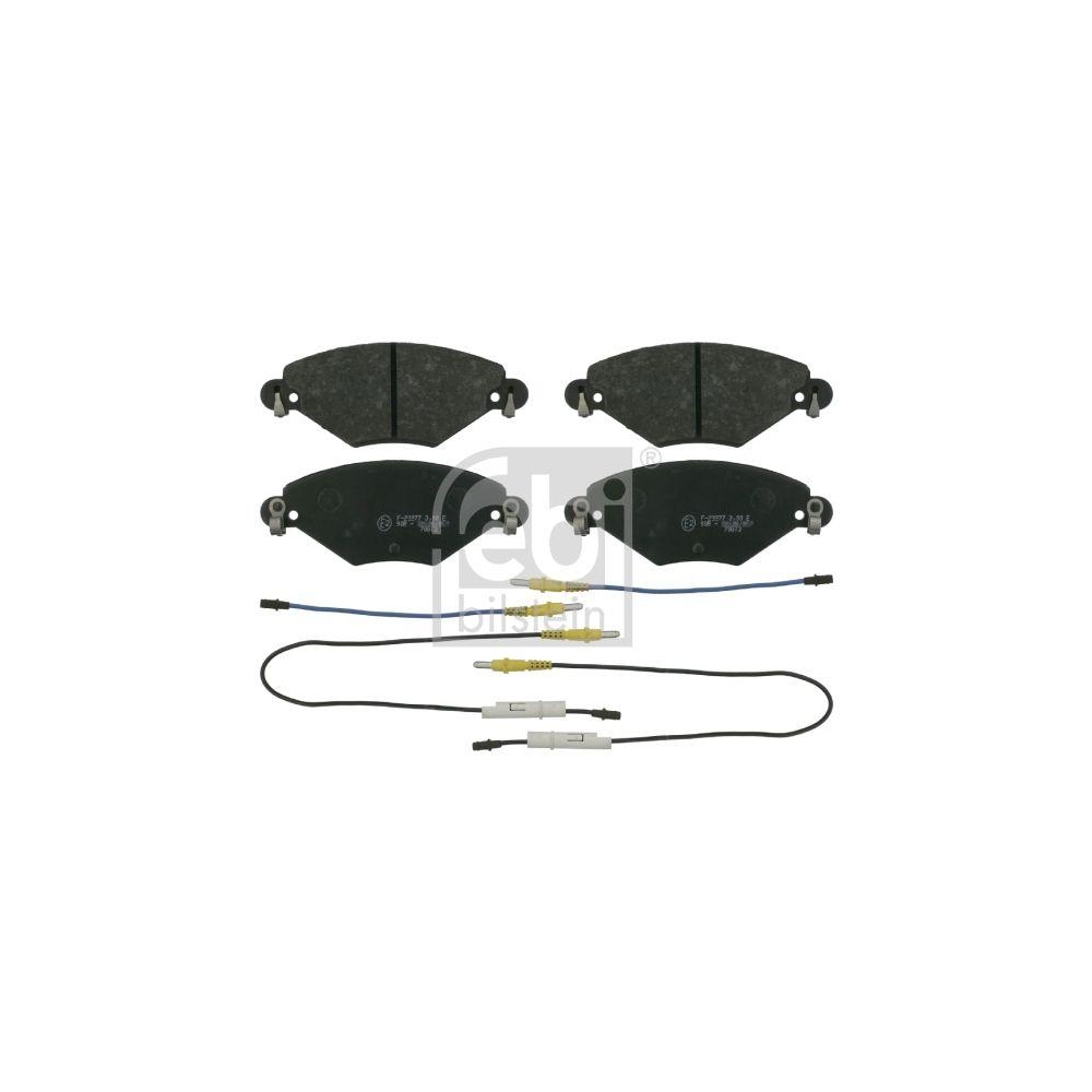 FEBI BILSTEIN Bremsbelagsatz, Scheibenbremse 16417 f&uuml;r CITRO&Euml;N, Vorderachse