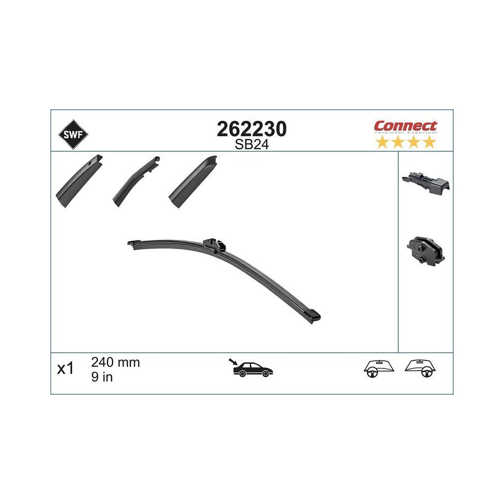 Wischblatt SWF 262230 CONNECT REAR für, hinten