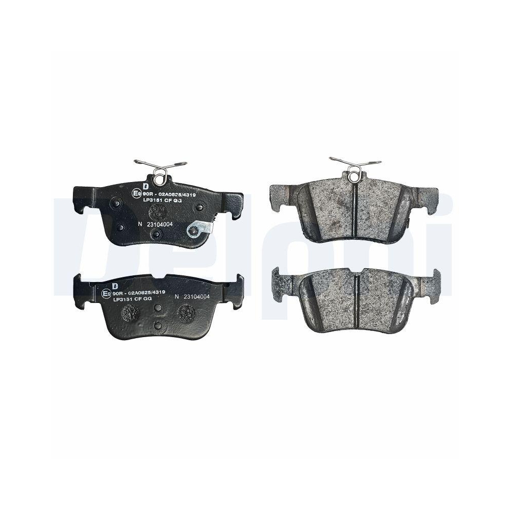 DELPHI LP3151 Bremsbelagsatz, Scheibenbremse f&uuml;r FORD FORD USA, Hinterachse