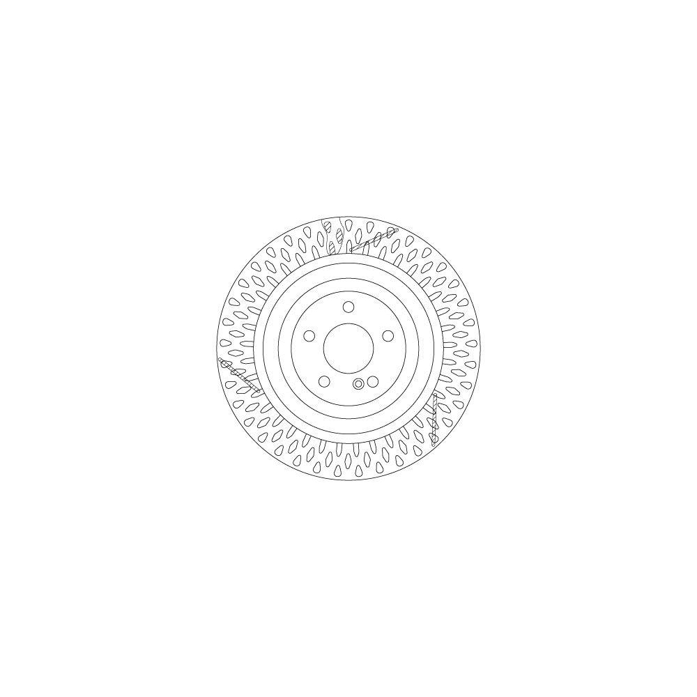 TRW DF6822S 2 St&uuml;ck Bremsscheiben TRW SINGLE f&uuml;r MERCEDES-BENZ, Hinterachse