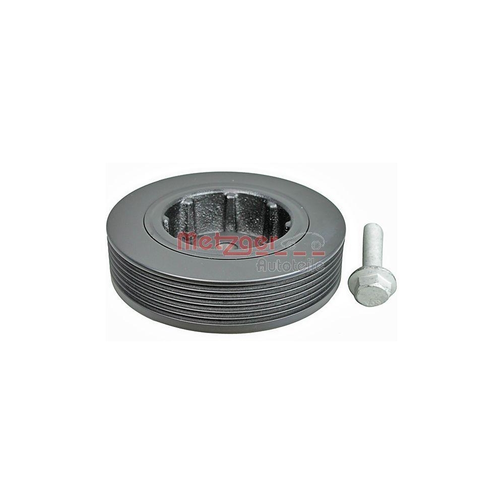 Riemenscheibe, Kurbelwelle METZGER 6400019 KIT + f&uuml;r RENAULT DACIA