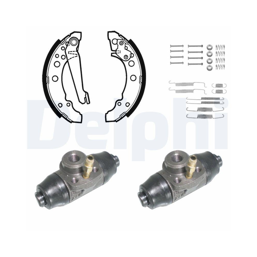 Bremsbackensatz DELPHI KP791 für, Hinterachse
