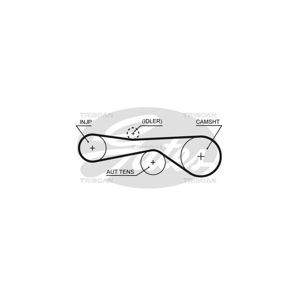 Zahnriemen TRISCAN 8645 5676xs f&uuml;r AUDI PORSCHE VW