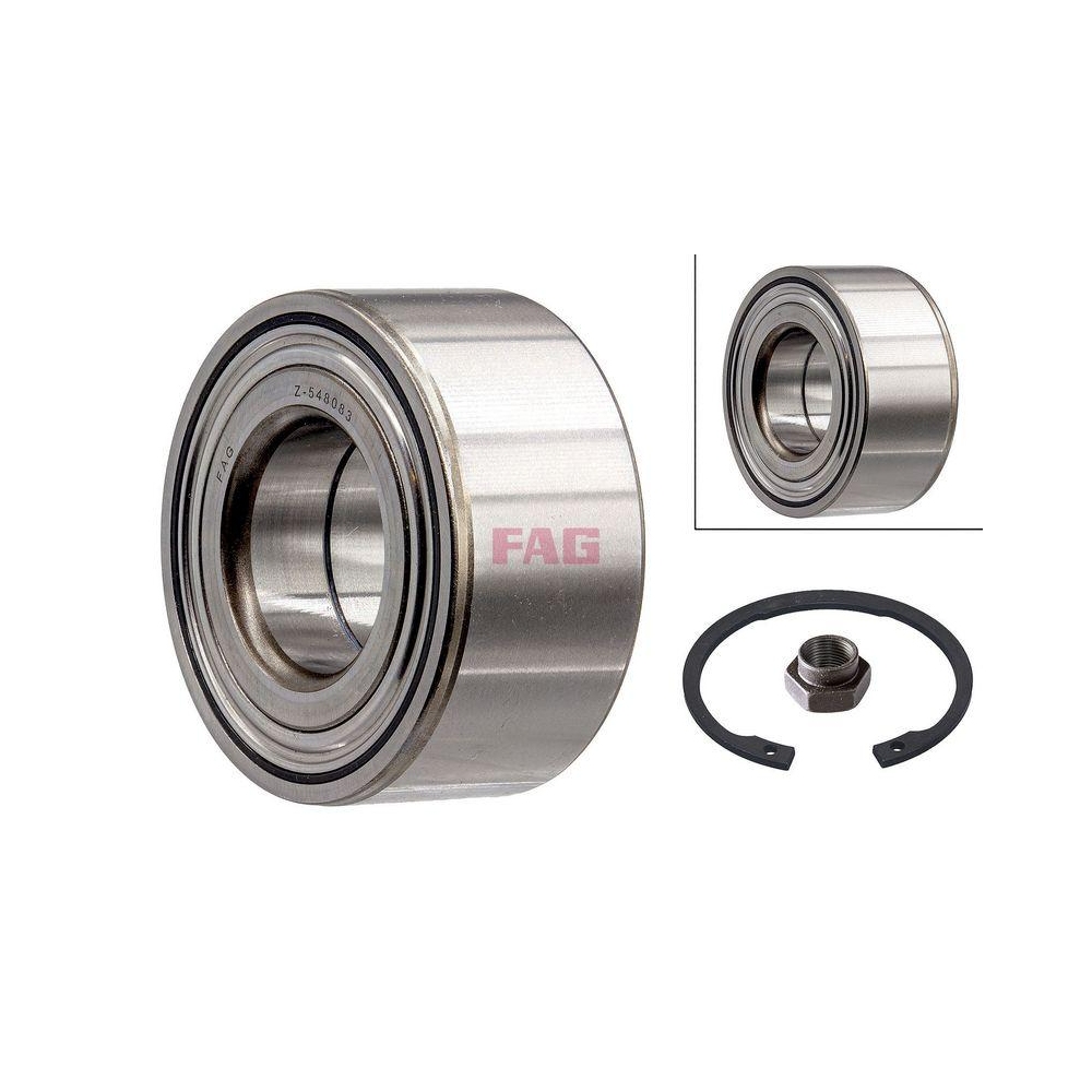 Radlagersatz Schaeffler FAG 713 6501 60 f&uuml;r CITRO&Euml;N PEUGEOT RENAULT, Vorderachse