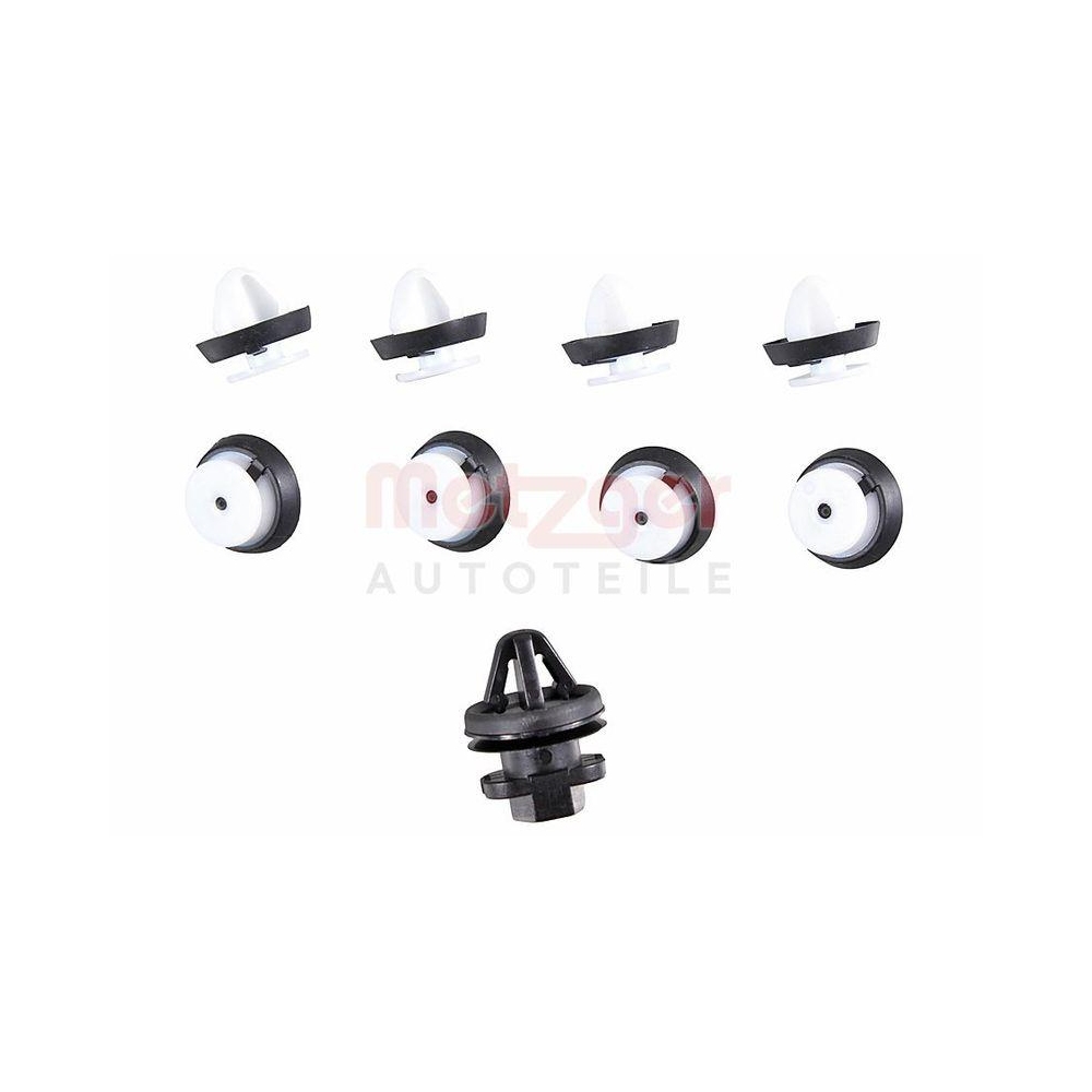 Halteclipsatz, Innenraumverkleidung METZGER 2280097 GREENPARTS für, hinten