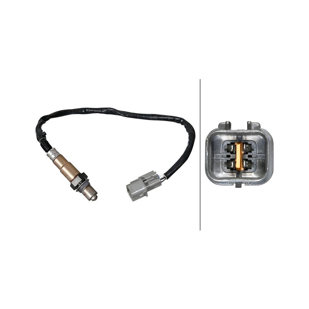 HELLA Lambdasonde 6PA 358 221-431 f&uuml;r HYUNDAI KIA, nach Katalysator, oben, vorne