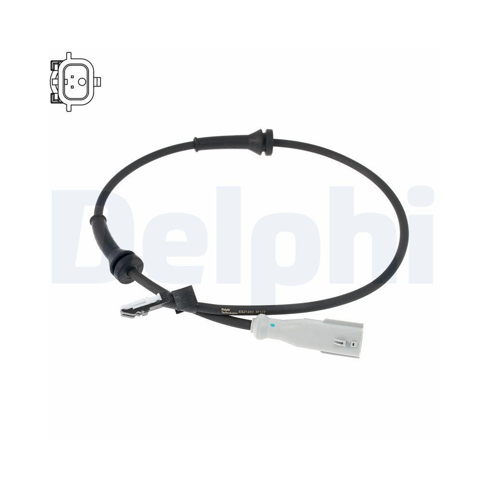 DELPHI SS21283-12B1 Sensor, Raddrehzahl f&uuml;r RENAULT, Hinterachse links