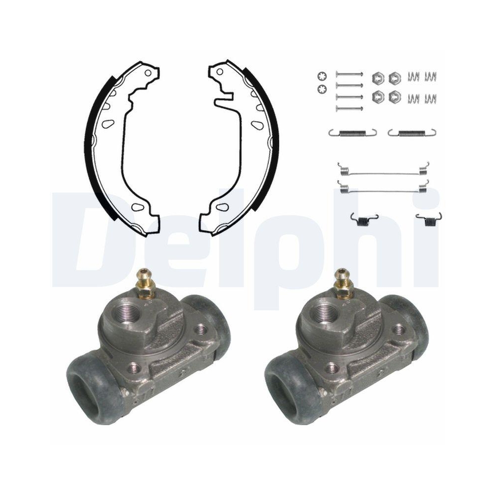 DELPHI KP825 Bremsbackensatz f&uuml;r RENAULT, Hinterachse