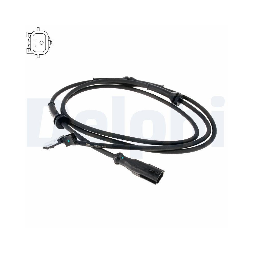 DELPHI SS21284-12B1 Sensor, Raddrehzahl f&uuml;r RENAULT, Hinterachse rechts