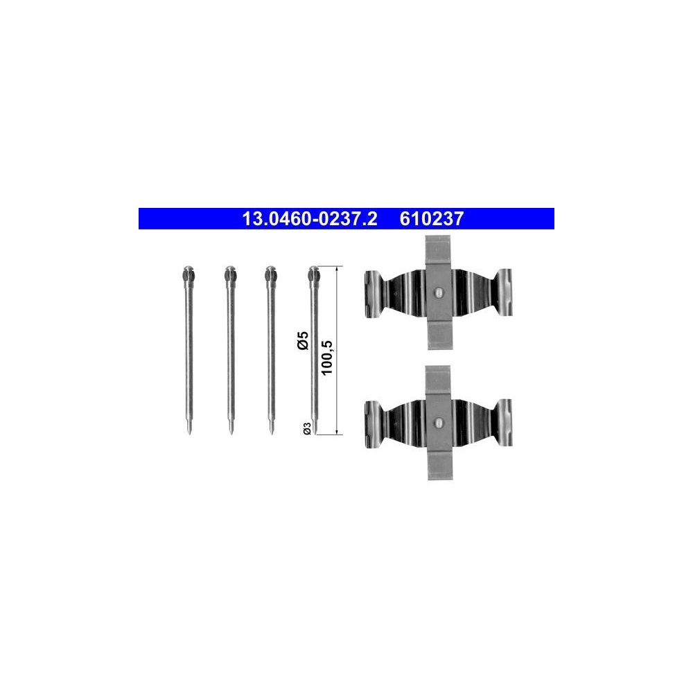 Zubeh&ouml;rsatz, Scheibenbremsbelag ATE 13.0460-0237.2 f&uuml;r MERCEDES-BENZ