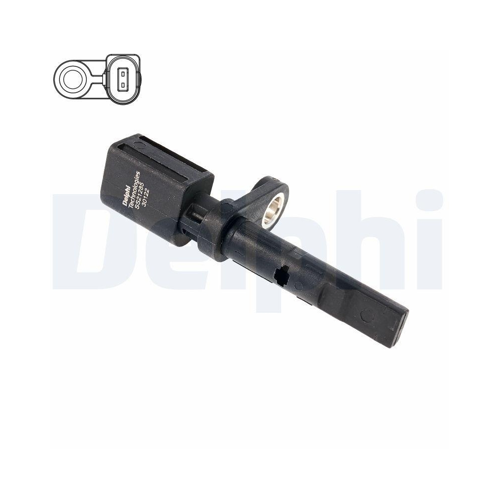DELPHI SS21285-12B1 Sensor, Raddrehzahl f&uuml;r AUDI VW, Hinterachse