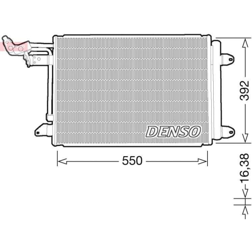 DENSO DCN32032 Kondensator, Klimaanlage f&uuml;r VW VAG