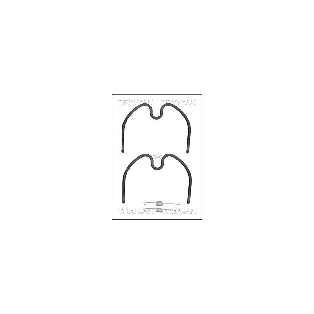 Zubeh&ouml;rsatz, Bremsbacken TRISCAN 8105 102607 f&uuml;r, Hinterachse