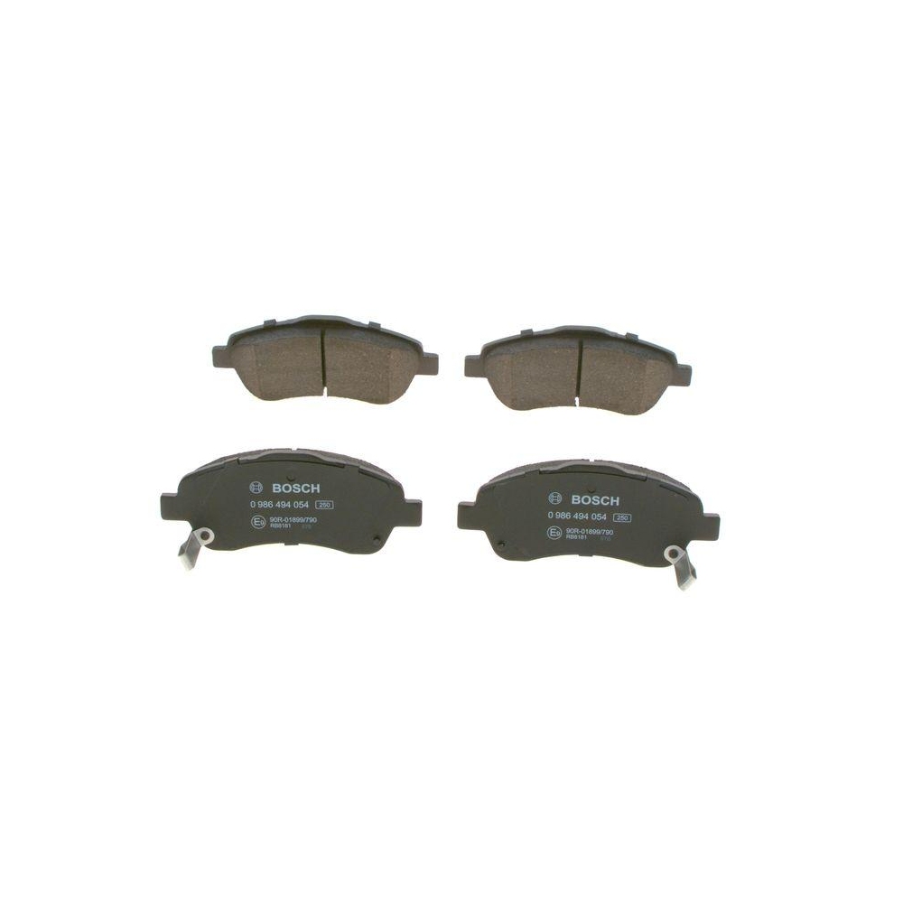 Bremsbelagsatz, Scheibenbremse BOSCH 0 986 494 054 f&uuml;r TOYOTA, Vorderachse