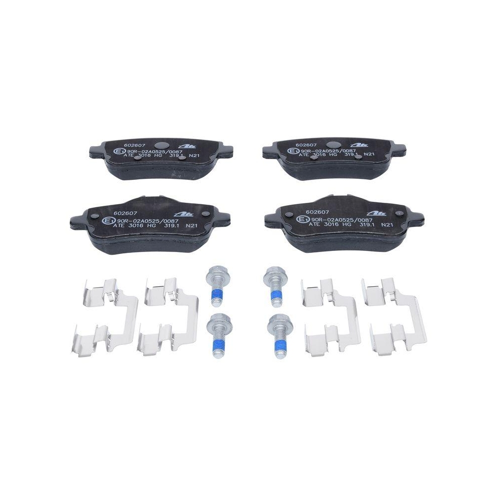 Bremsbelagsatz, Scheibenbremse ATE 13.0460-2607.2 f&uuml;r MERCEDES-BENZ, Hinterachse