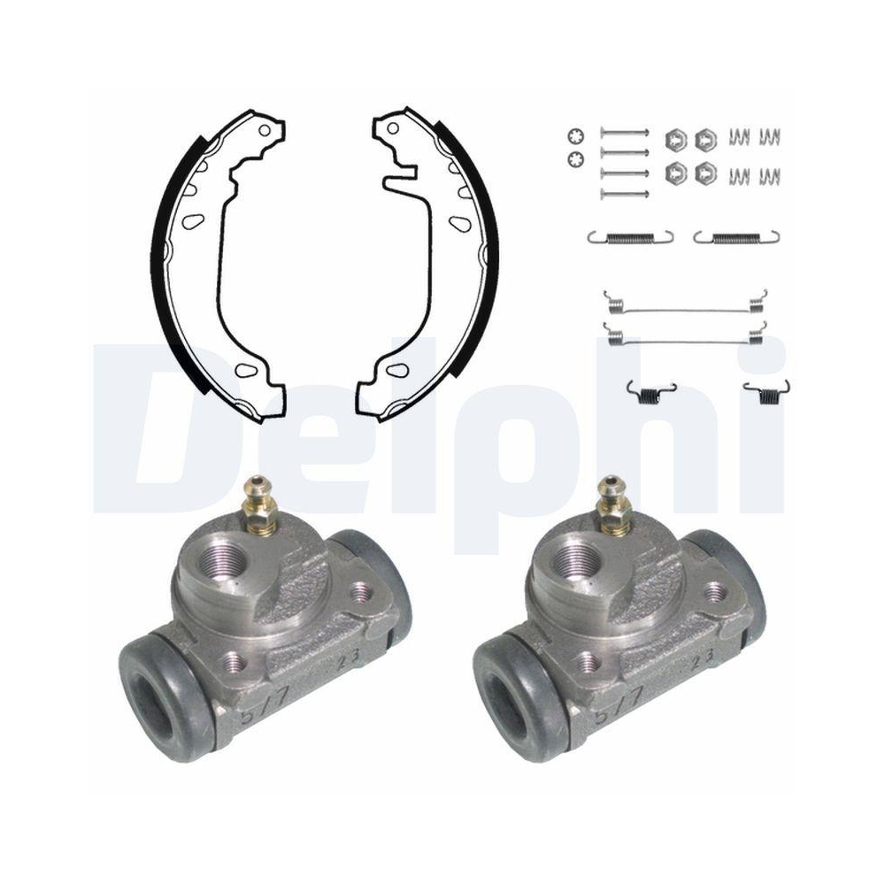 DELPHI KP829 Bremsbackensatz f&uuml;r RENAULT, Hinterachse