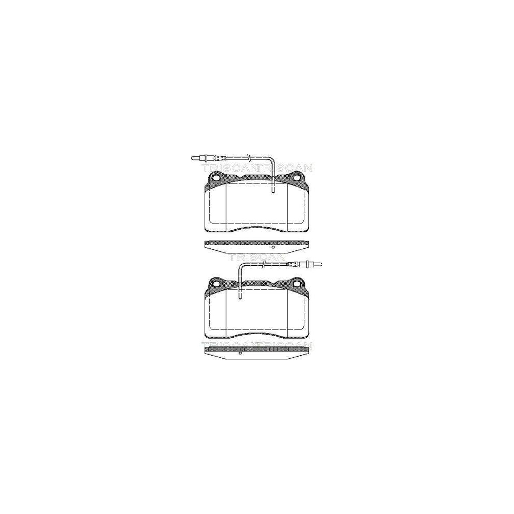 Bremsbelagsatz, Scheibenbremse TRISCAN 8110 28032 f&uuml;r CITRO&Euml;N FIAT LANCIA