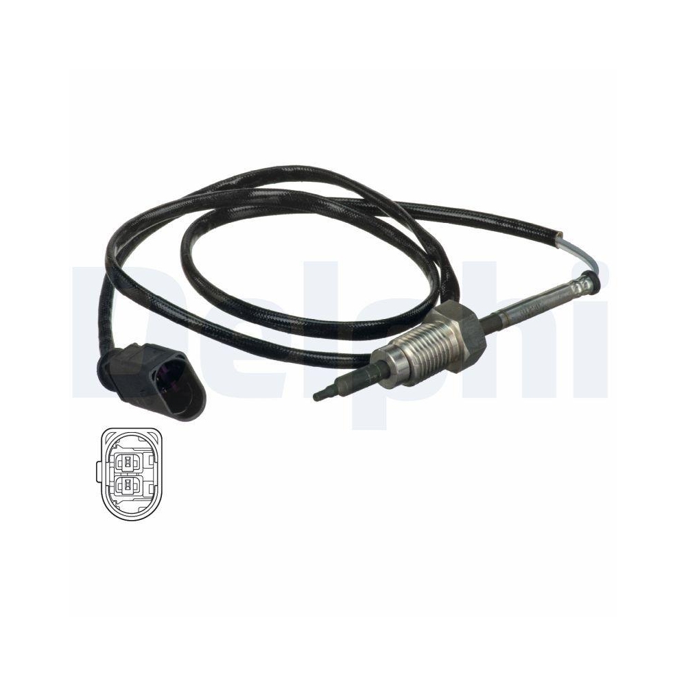 DELPHI TS30075 Sensor, Abgastemperatur f&uuml;r AUDI SKODA VW, vor Abgasturbolader