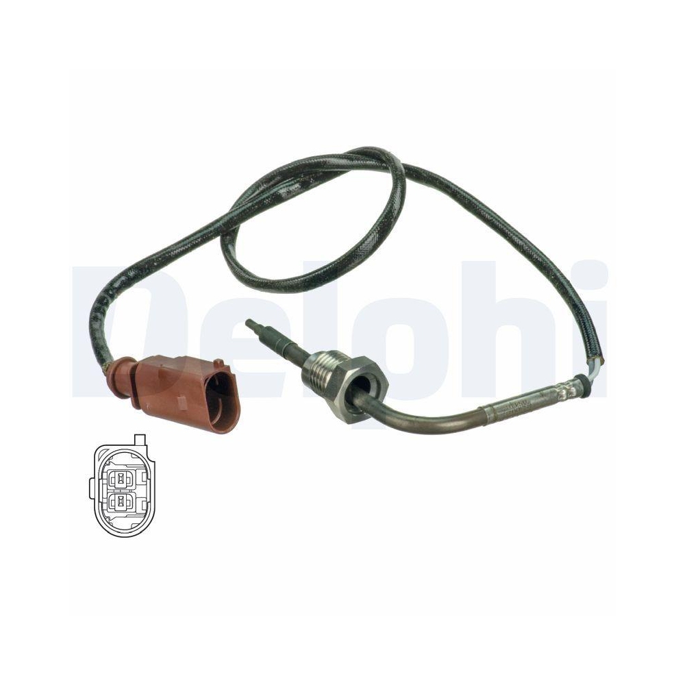 DELPHI TS30076 Sensor, Abgastemperatur f&uuml;r VW HITACHI, vor Ru&szlig;partikelfilter