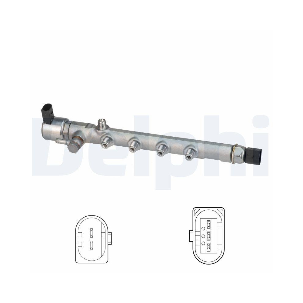 DELPHI 28280808-12B1 Verteilerrohr, Kraftstoff f&uuml;r MERCEDES-BENZ