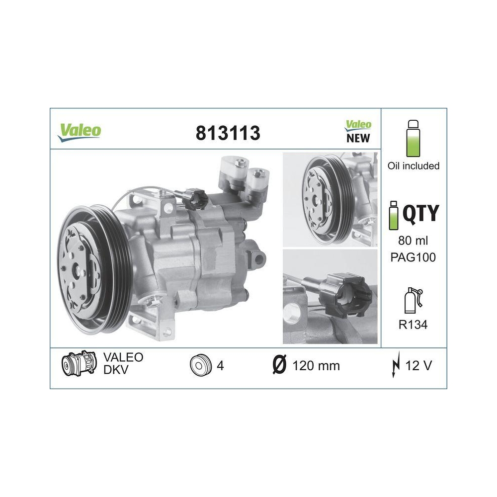 Kompressor, Klimaanlage VALEO 813113 VALEO ORIGINS - NEW O.E. TECHNOLOGIE f&uuml;r