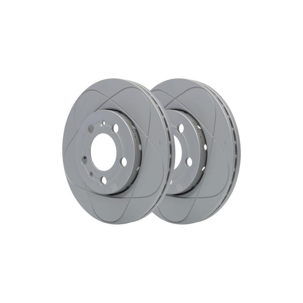 ATE Bremsenset Bremsscheiben + Bremsbel&auml;ge vorne+hinten PowerDisc vorne VW AUDI