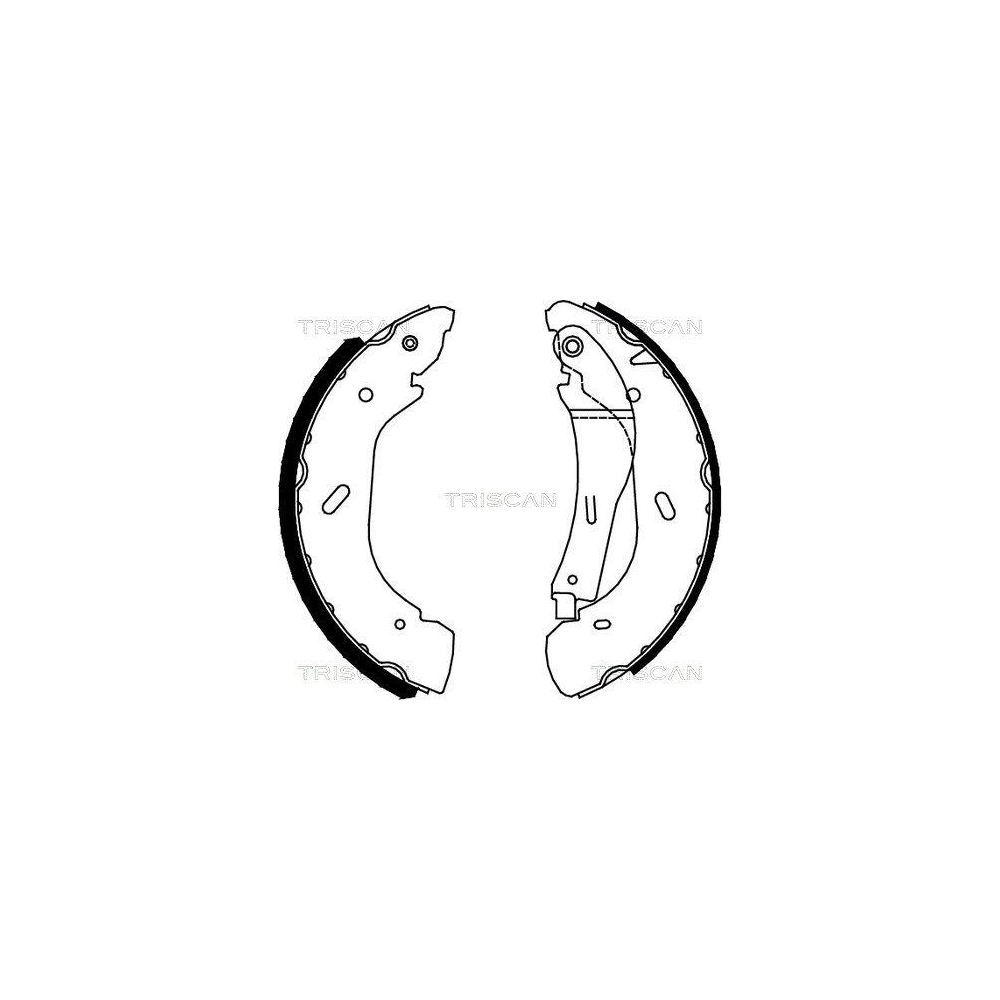 Bremsbackensatz TRISCAN 8100 16005 f&uuml;r FORD, Hinterachse