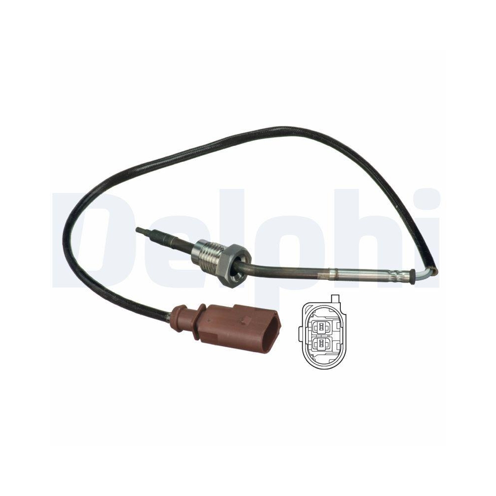 DELPHI TS30077 Sensor, Abgastemperatur f&uuml;r SEAT SKODA VW HITACHI