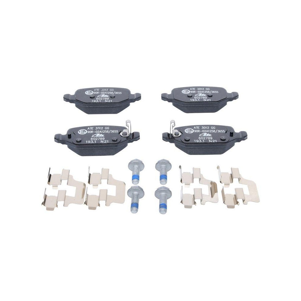 Bremsbelagsatz, Scheibenbremse ATE 13.0460-2789.2 f&uuml;r, Hinterachse