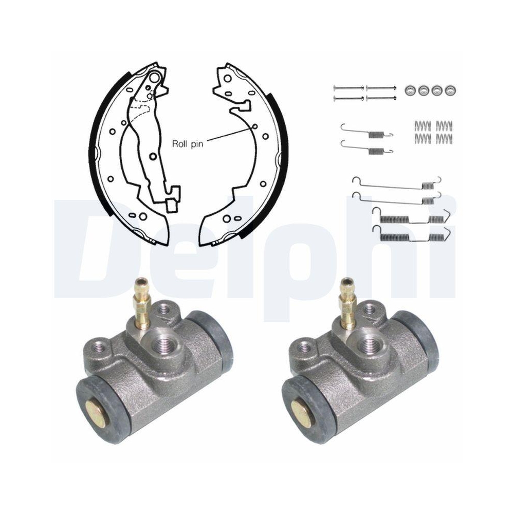 DELPHI KP836 Bremsbackensatz für, Hinterachse