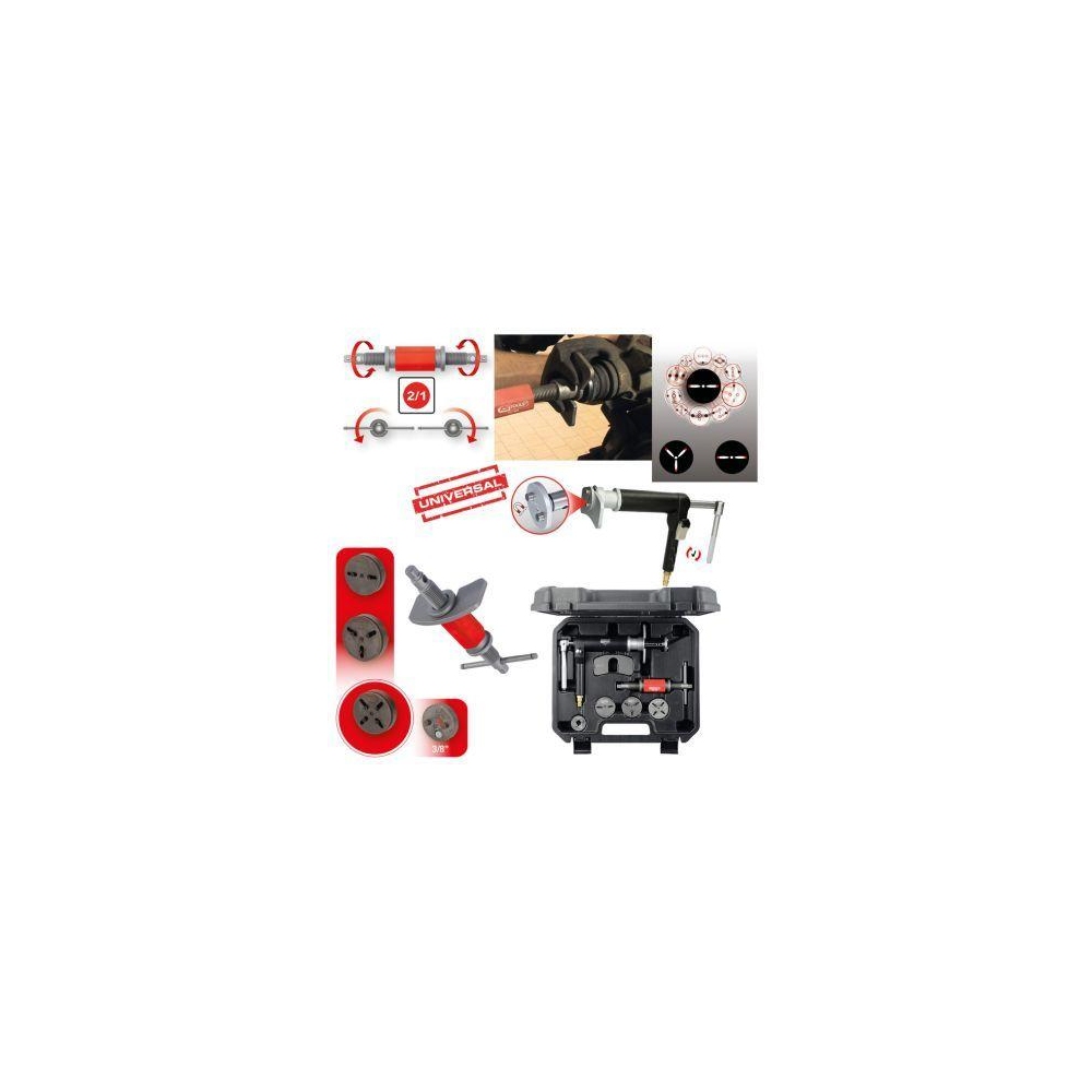 Dreh-/Rückstellwerkzeugsatz, Bremssattelkolben KS TOOLS 150.2440 für